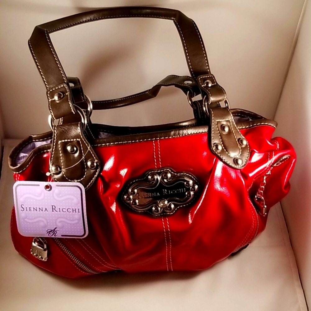 Sienna Ricchi Red Hobo Purse Med/Lg NWT Snap Close